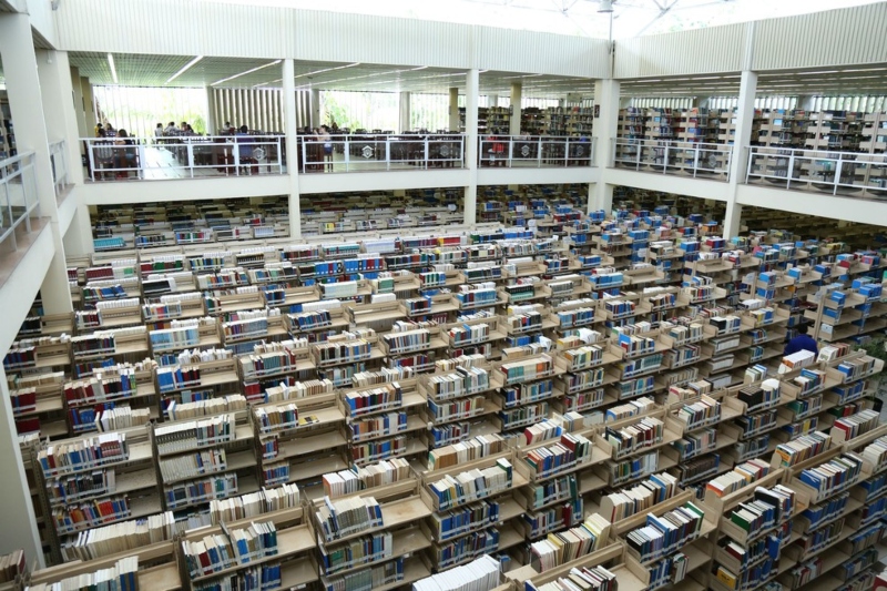Biblioteca Central disponibiliza vasto acervo catalográfico (Foto: Ares Soares)