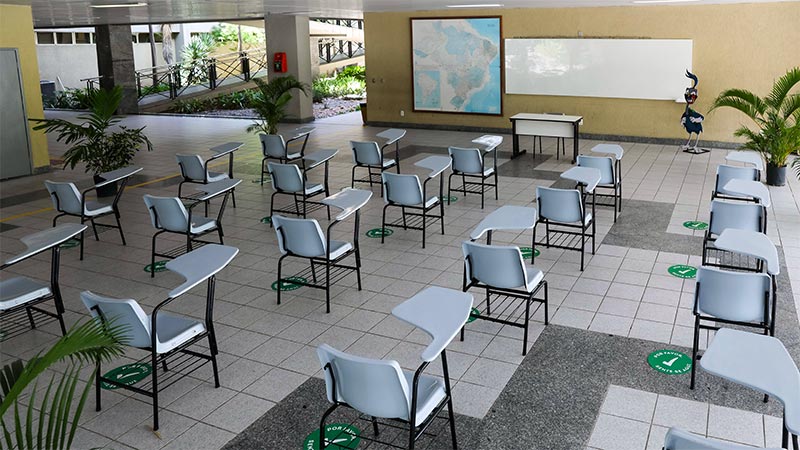 Sala de aula ao ar livre