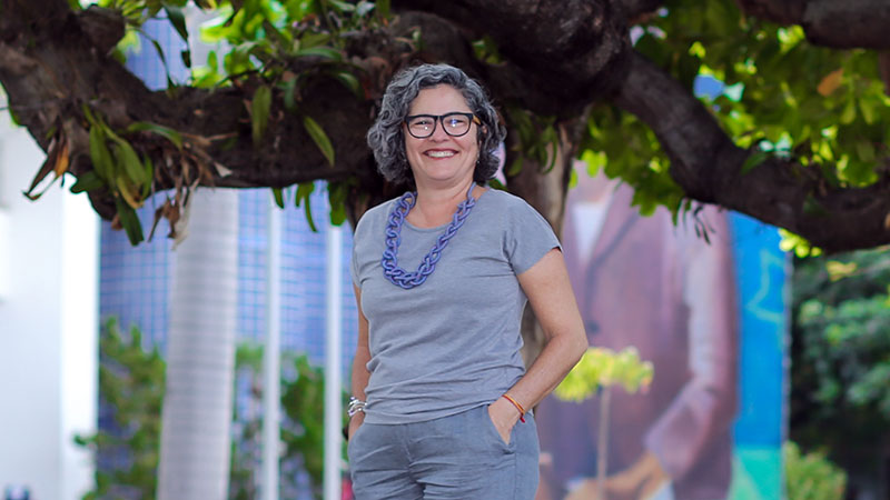 Fernanda Rocha, Coordenadora do Laboratório de Paisagem e professora dos cursos de Graduação e Pós-Graduação da Universidade de Fortaleza. Foto: Ares Soares.