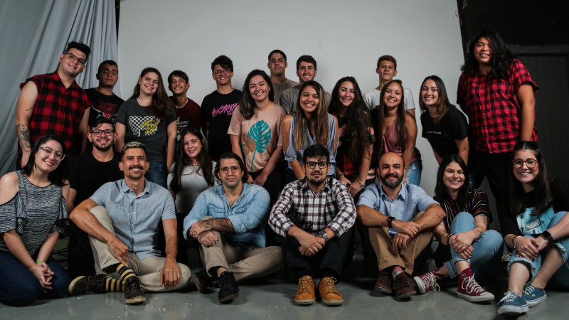 Equipe da Lab356 em foto realizada antes da pandemia da Covid-19 (Foto: Divulgação)