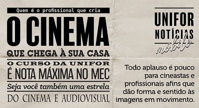 O Unifor Notícias é enviado por e-mail para todos os estudantes e professores da Universidade de Fortaleza.