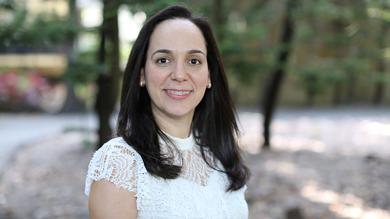 Professora Andreza Penaforte, coordenadora do Ambulatório de Nutrição do NAMI e pesquisadora do centro colaborador NAMI. Foto: Ares Soares.