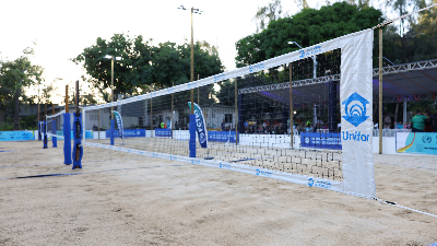 A Arena Beach Tennis Unifor conta com seis quadras de areia (Foto: Ares Soares)