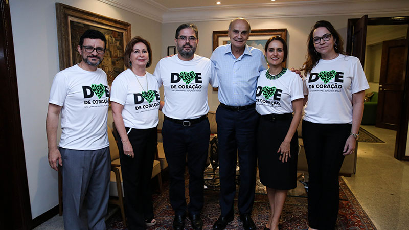 Lançamento da 16ª edição da campanha Doe de Coração, no dia 5 de setembro, com o médico Drauzio Varella. Foto: Ares Soares.