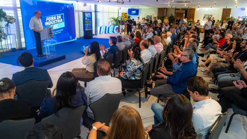 Feira, promovida Federação das Indústrias do Estado do Ceará (FIEC), conta com inscrição gratuita e deve atrair cerca de 80 mil visitantes (Foto: Ares Soares)
