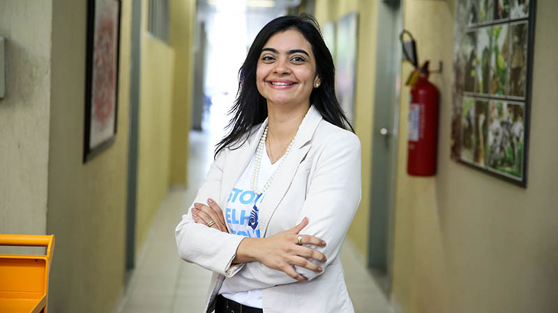 Katherinne Mihaliuc, diretora do Centro de Ciências Jurídicas da Unifor (CCJ). (Foto: Ares Soares.)