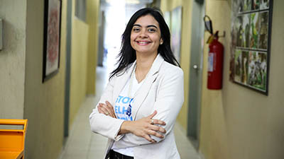 Katherinne Mihaliuc, diretora do Centro de Ciências Jurídicas da Unifor (CCJ). (Foto: Ares Soares.)