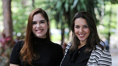 Marília Diógenes Oliveira e Nathalie Guerra Albuquerque, professoras do curso de Arquitetura e Urbanismo da Universidade de Fortaleza. Foto: Ares Soares.