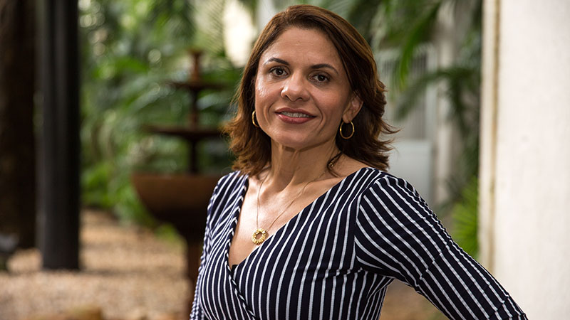 Professora Cristina Moreira. Foto: Ares Soares.