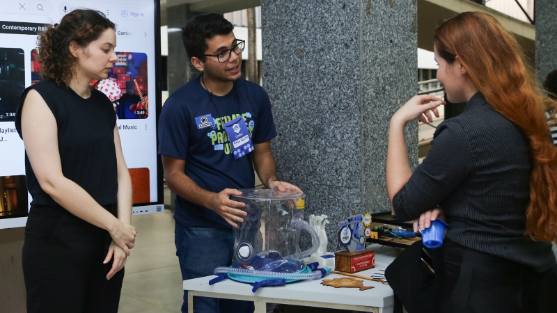 Momento contou com exposição de tecnologias desenvolvidas no Tec Unifor (Foto: Julia Donato)