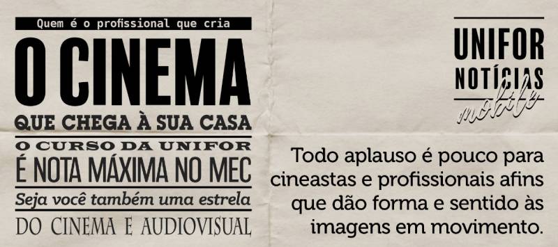 O Unifor Notícias é enviado por e-mail para todos os estudantes e professores da Universidade de Fortaleza.