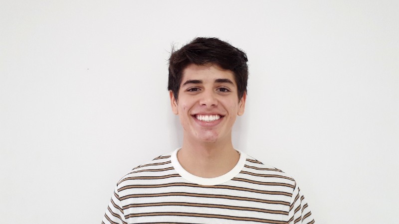 Caio Teles conquistou o prêmio por meio de sua participação no Ceará Global, em 2021 (Foto: Arquivo Pessoal)