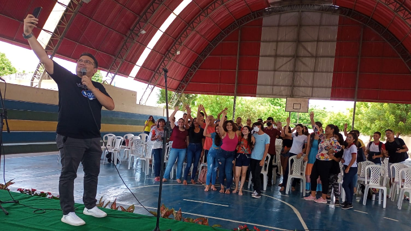 Primeira edição do Caravana Enem Unifor, realizada em Horizonte, reuniu mais de 100 estudantes (Foto: Divulgação)