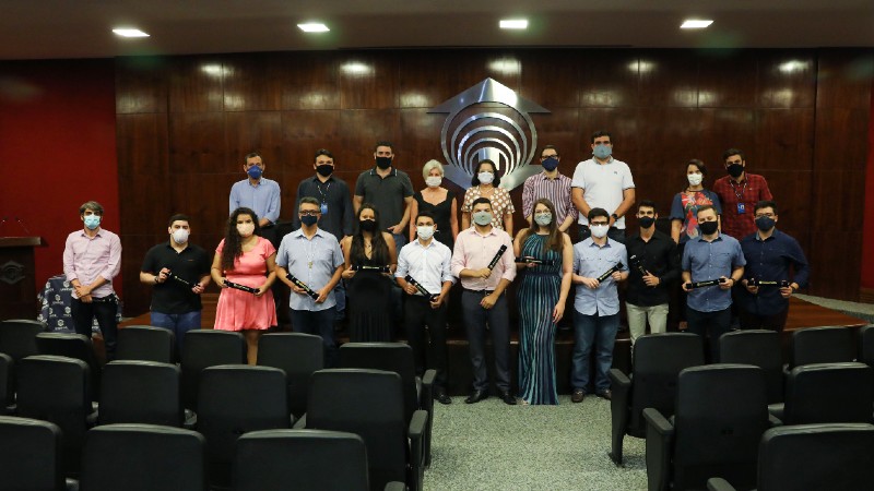 Cerimônia de Mérito Acadêmico do CCT aconteceu na tarde da última quinta-feira, 8 de outubro, no auditório da Biblioteca Central.