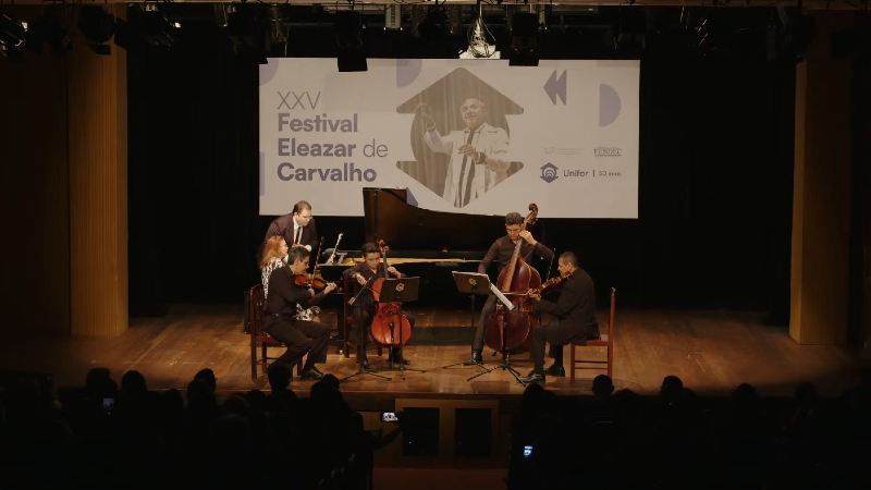 O Festival Eleazar de Carvalho celebrou 25 anos de existência em 2023 (Foto: TV Unifor/Divulgação)