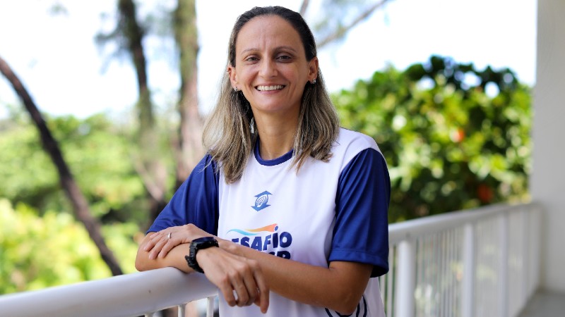 Fabi Alvim foi jogadora profissional de vôlei durante 20 anos. (Foto: Ares Soares)