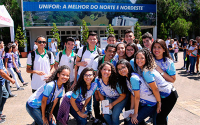 Alunos no campus Unifor