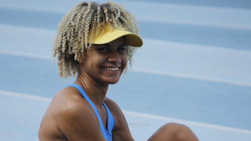 A atleta Letícia Lima. Foto: Jade Araujo/Portal AZ