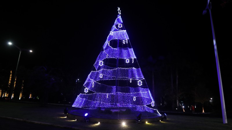 Programação marca também a iluminação da tradicional árvore de Natal da Unifor, instalada no Passeio Edson Queiroz (Foto: Ares Soares/Arquivo Unifor 2020)
