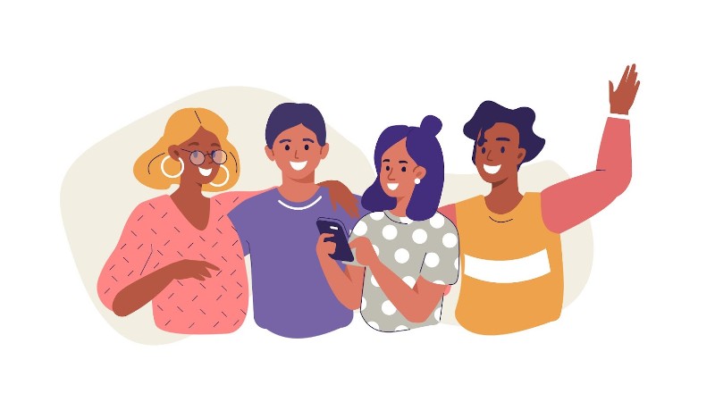 Em sua 96ª edição, o Unifor Notícias Mobile destaca o valor das amizades (Ilustração: Getty Images)