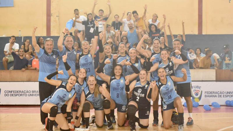 Além da conquista inédita do ouro no voleibol feminino, a Universidade de Fortaleza soma outras boas participações nos Jogos Universitários Brasileiros. Foto: Divulgação.