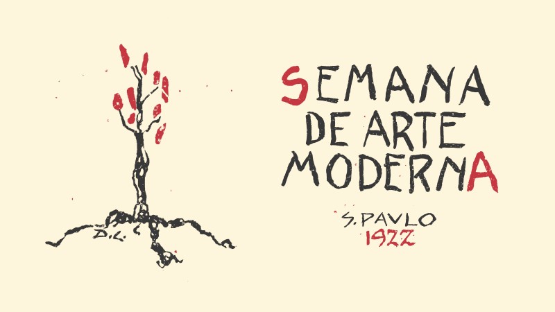 Cartaz da Semana de Arte Moderna de 1922, autoria de Di Cavalcanti (Foto: Reprodução)
