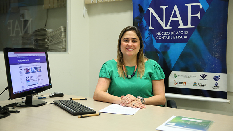 Professora Alessandra Ponte, coordenadora do NAF. Foto: Ares Soares.
