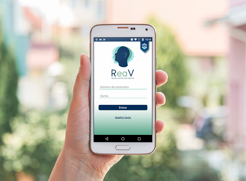 Atualmente o ReaV está disponível na Google Play para os professores e alunos do curso de Fonoaudiologia da Unifor, como forma de estudo acadêmico. Foto: Reprodução.