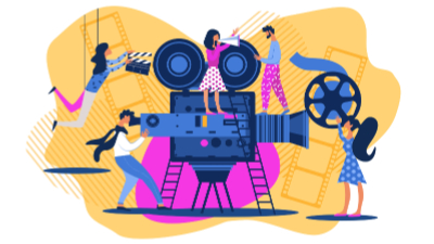 Segundo estimativa da Agência Nacional de Cinema (Ancine), o mercado audiovisual gera cerca de 6,7 bilhões de reais por ano no Brasil (Ilustração: Getty Images)