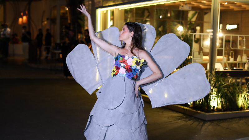 O desfile na CASACOR Ceará traz visibilidade e protagonismo aos alunos dos cursos de Moda da Unifor (Foto: Ares Soares)