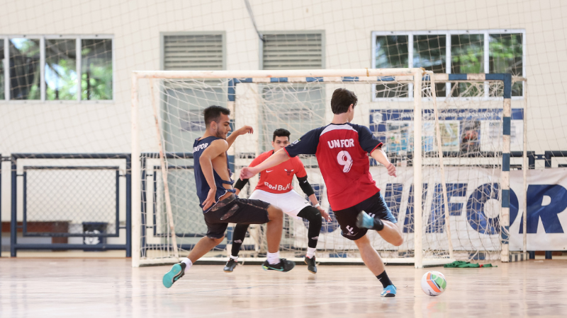 Futsal é uma das seis modalidades esportivas a serem disputadas nos Jogos Internos Unifor 2023.1 (Foto: Ares Soares)