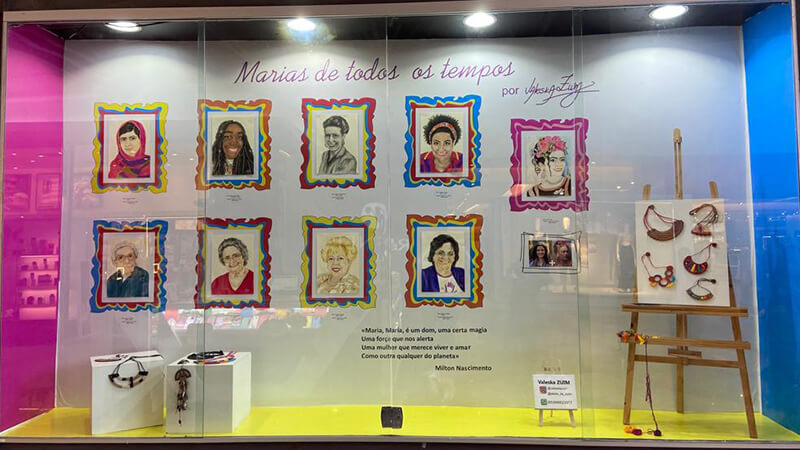 Exposição homenageia mulheres que marcaram gerações Brasil afora (Foto: Reprodução)