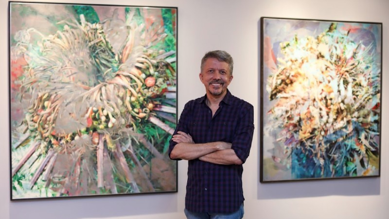 O artista chama a atenção para a importância que a natureza tem e a urgência de atuarmos pela preservação dos recursos naturais (Fotos: Ares Soares)
