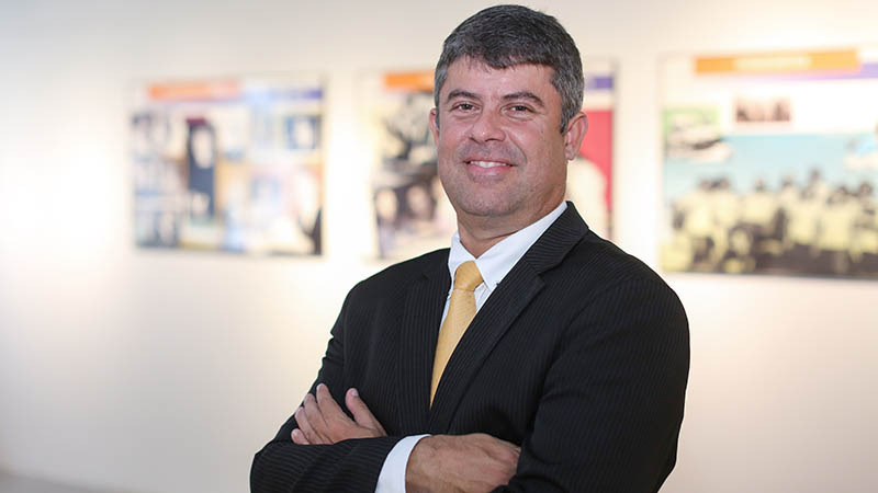 Flávio Augusto Nogueira Menezes, aluno egresso do curso de Direito da Universidade de Fortaleza. Foto: Ares Soares.