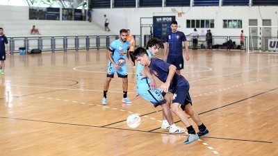 Foto / Legenda: Os treinos das seleções serão realizados na quadra principal do Ginásio Poliesportivo Unifor. Imagem feita antes da pandemia de Covid-19 (Foto: Ares Soares)