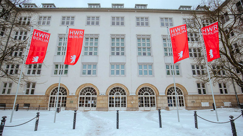 Com mais de 11.000 alunos matriculados em um programa de graduação, a HWR Berlin é uma das principais universidades de ciências aplicadas da capital alemã. (Foto: Oana Popa-Costea/HWR Berlin)