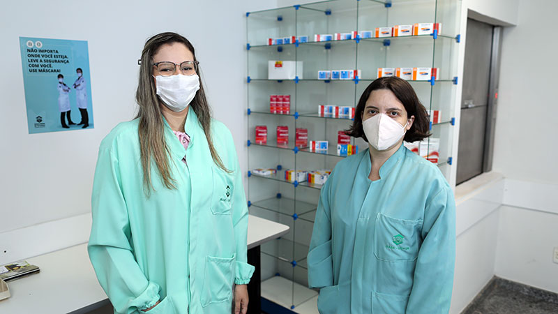 Setor de Farmácia do Núcleo de Atenção Médica Integrada (NAMI): possibilidade de estágio desde o 1º semestre (Foto: Ares Soares)