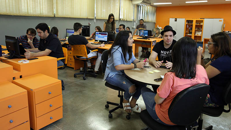 O NIC é espaço de aplicação prática das disciplinas estudadas em sala de aula (Foto: Ares Soares/Unifor)