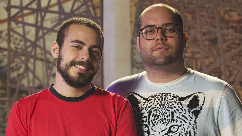 Sávio Fernandes e Muniz Filho são ex-alunos do curso de Cinema e Audiovisual da Unifor. (Foto: arquivo pessoal)