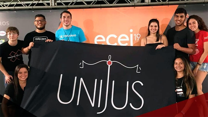 A Unijus Jr. esteve presente no Encontro Cearense de Empresas Juniores 2019 (Foto: Divulgação)