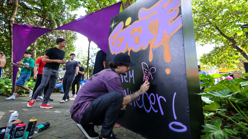 Semestralmente a disciplina Gestão do Entretenimento realiza atividades no Campus da Unifor (Foto: Ares Soares)