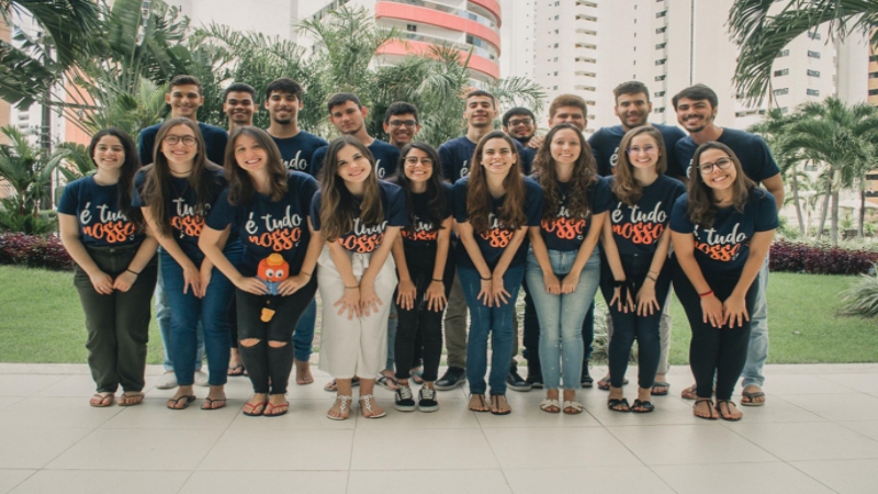 Estudantes dos cursos de Arquitetura e Engenharia Civil da Unifor integram a diretoria da empresa Construtiva Jr. (Foto: Divulgação)