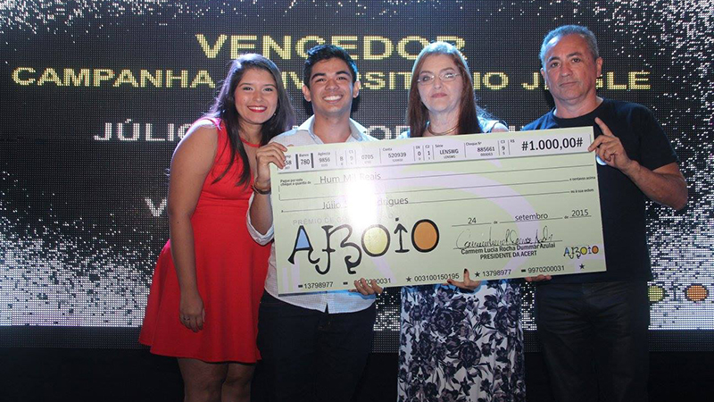 Alunos da Unifor venceram duas categorias do Prêmio Aboio de Comunicação 2015. Foto: Divulgação.