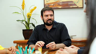 Prof. Daniel Camurça, um dos coordenadores do Grupo de Pesquisa Filosofia do Direito (Foto: Ares Soares/Unifor)