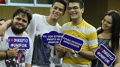 Novos alunos do curso de Direito serão acolhidos com vasta programação durante a IX Semana da Integração (Foto: Ares Soares/Unifor)