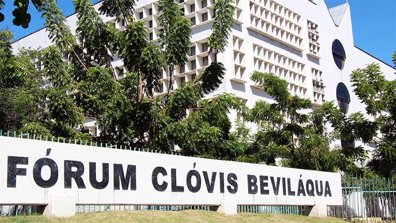 O Fórum Clóvis Beviláqua é um fórum da comarca de Fortaleza da Justiça do Ceará subordinado ao Tribunal de Justiça do Estado do Ceará, (Foto: Milton Figueiredo/Sindojus-CE)