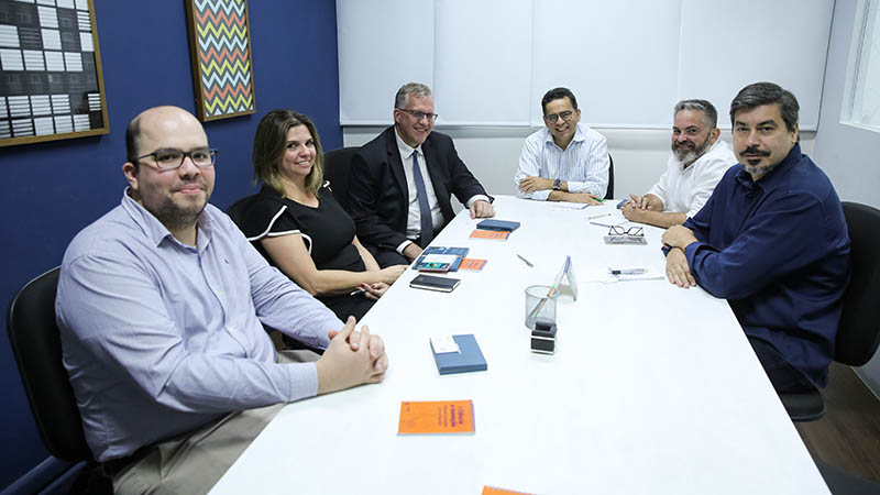 A proposta da visita era discutir estratégias de internacionalização das empresas do Parque Tecnológico e como elas iriam se internacionalizar nos Estados Unidos. Foto: Ares Soares.