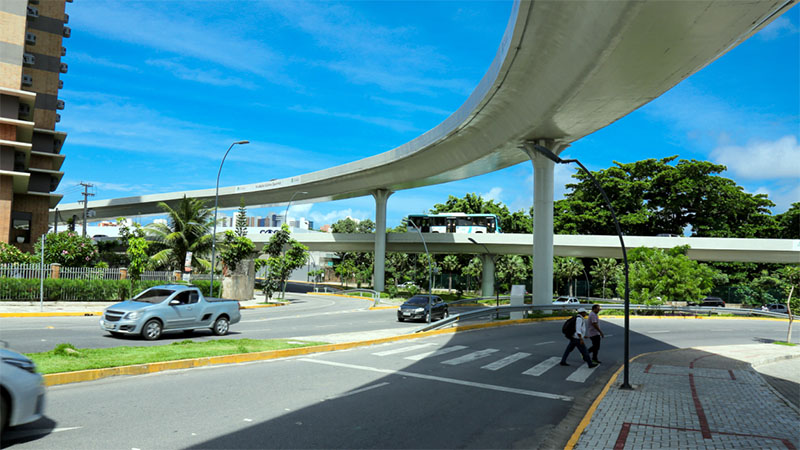 A Prefeitura de Fortaleza nos últimos anos vem implementando uma série de intervenções como parte de sua política de segurança viária (Foto: Ares Soares/Unifor)