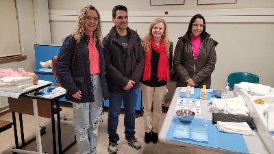 Participaram do estágio em Portugal do programa de Pós-Graduação em Saúde Coletiva da Unifor os alunos Leonardo Fonseca, Erika Ravena Batista, Maria Deusimar Rios e Gicinayana Luz Sousa (Foto: Arquivo pessoal)