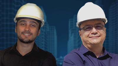 Alex Amarante, Engenheiro Civil e Mestre em Engenharia de Produção / Emanoel Héder, Engenheiro Civil, Empresário e Tecnólogo em Mecatrônica Industrial. (foto: divulgação)